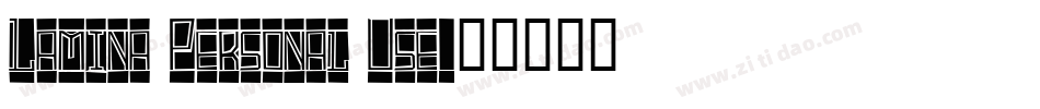 Lamina Personal Use字体转换